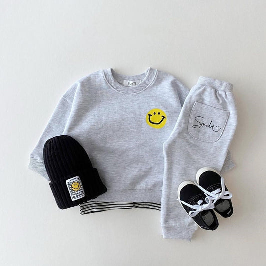 Baby Smiley Print Tracksuit