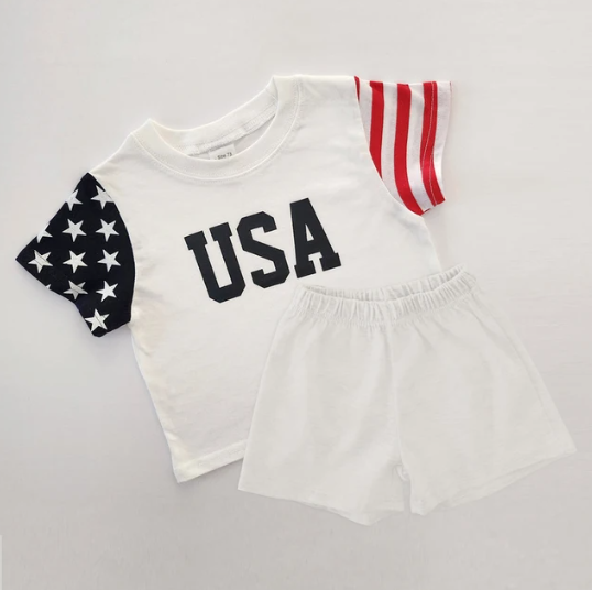 USA Baby Set (Top + Shorts)
