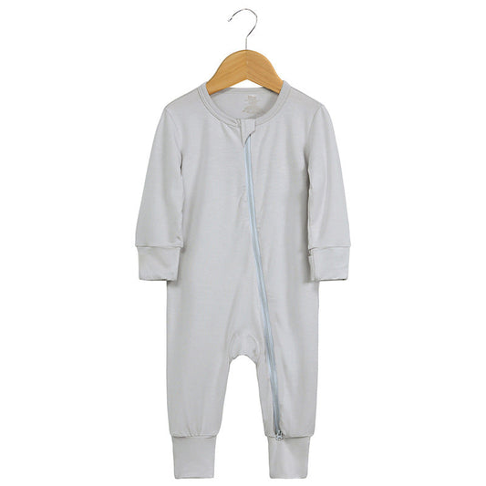 Bamboo Zip-Up Baby Jumpsuit Romper (0-24 Months)