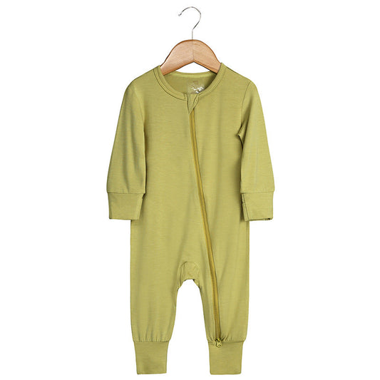 Bamboo Zip-Up Baby Jumpsuit Romper (0-24 Months)