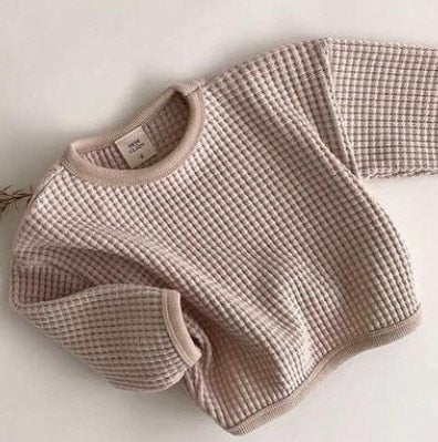 Neutral Baby Waffle Sweaters