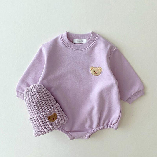 Baby Bear Sweatshirt Romper
