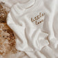 Baby Letter Embroidery Crewneck Romper