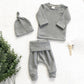 Ribbed Solid Unisex Bodysuits & Pants