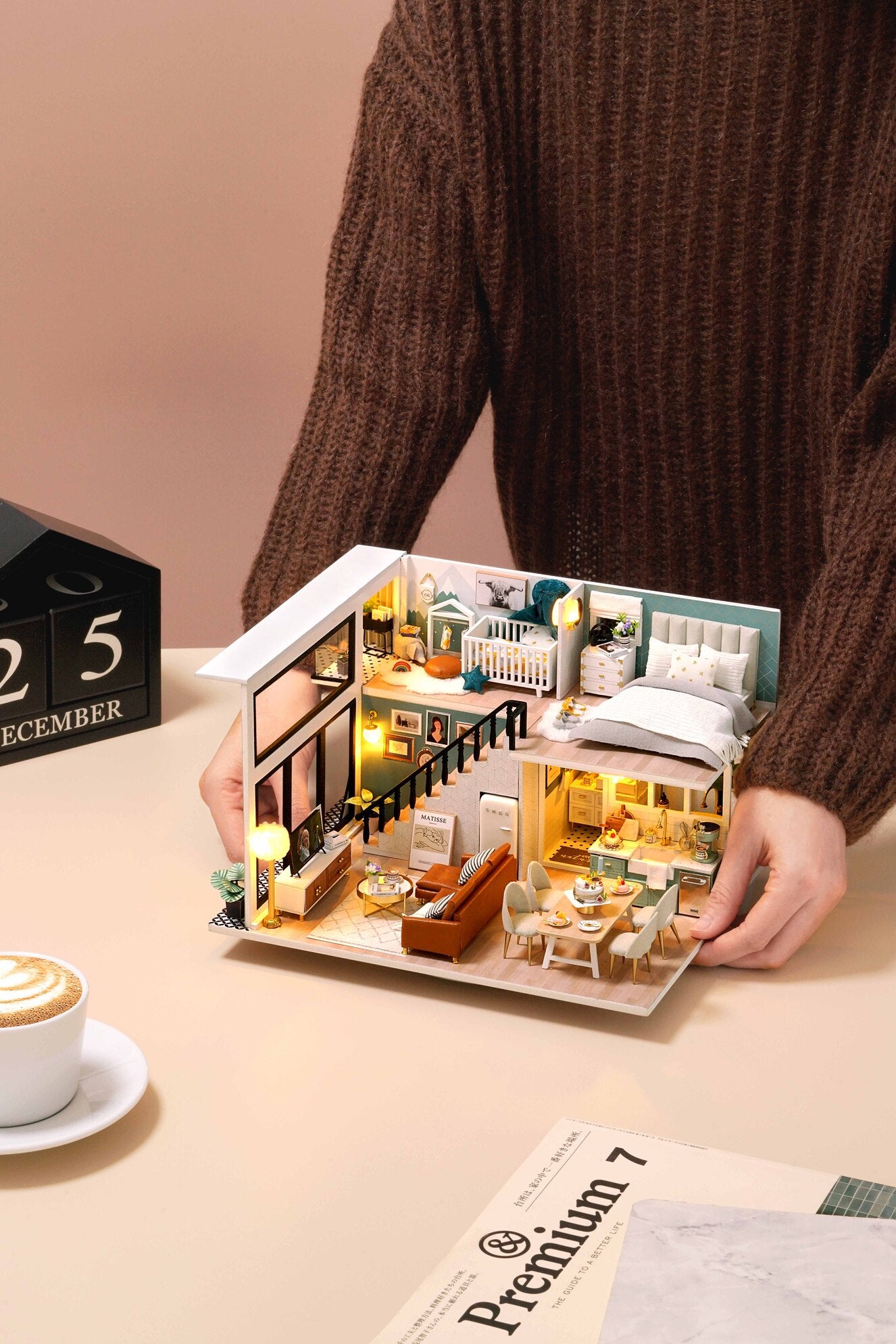 DIY: Moody Night Miniature Dollhouse Kit