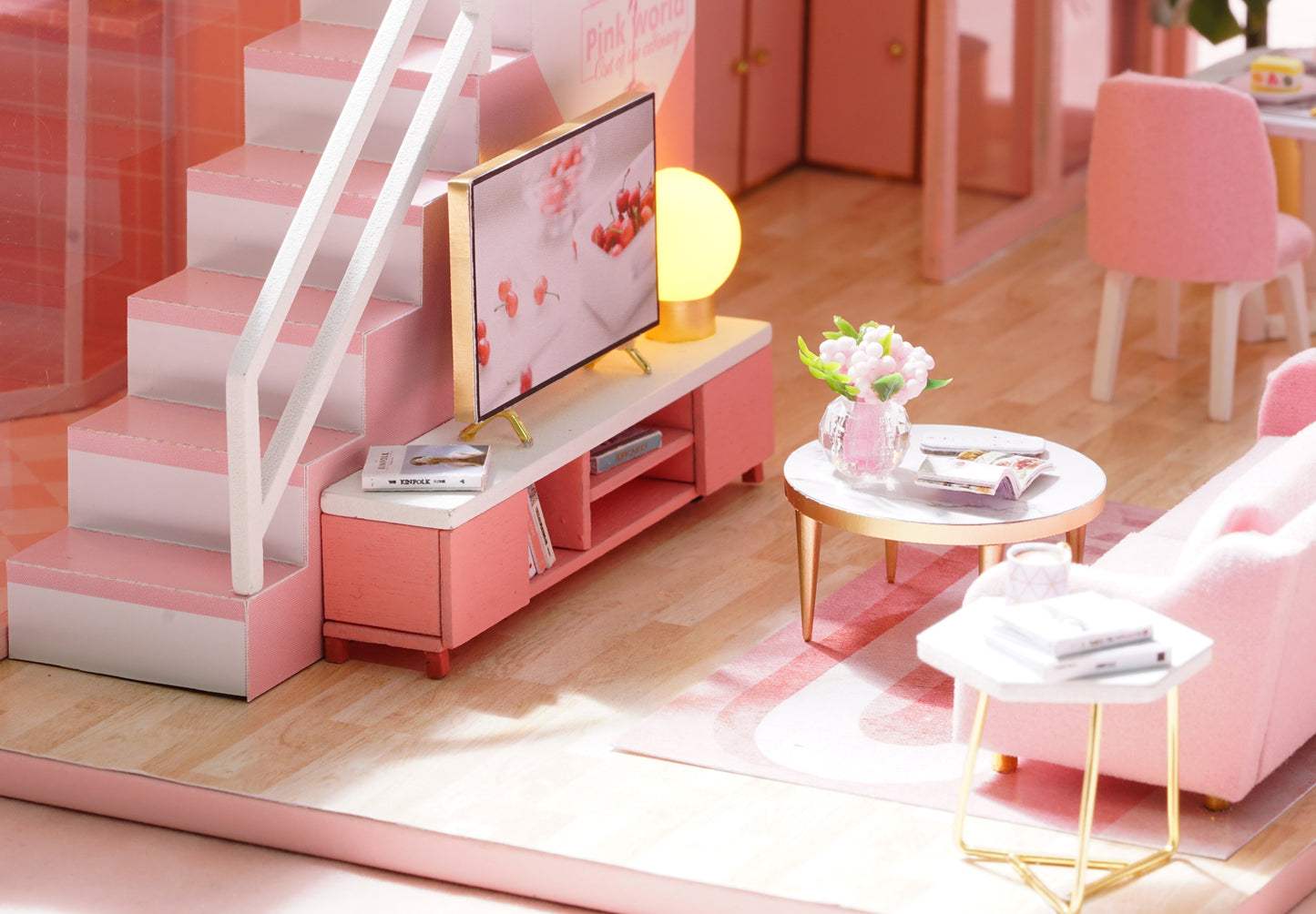 DIY: Pretty in Pink Miniature Dollhouse Kit