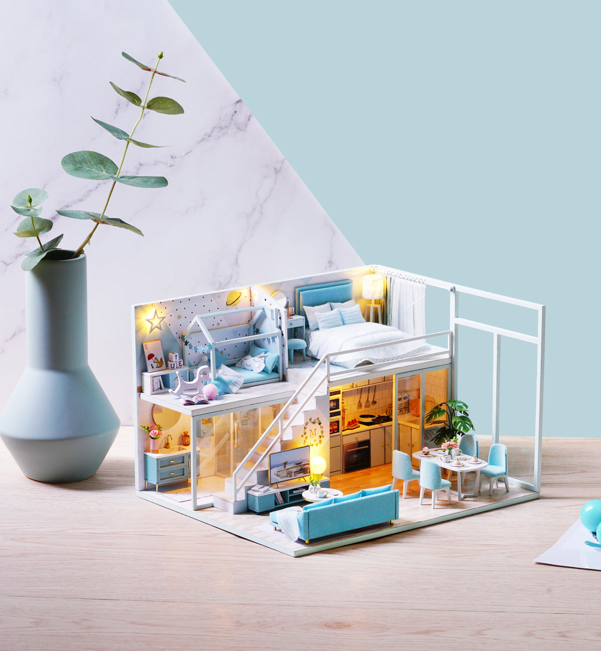 DIY: Blue Moon Miniature Dollhouse Kit