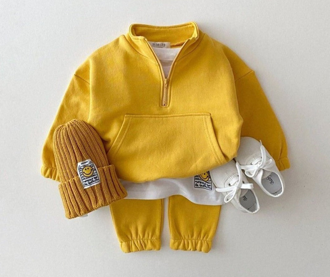 Kids Half-Zip Tracksuits Set