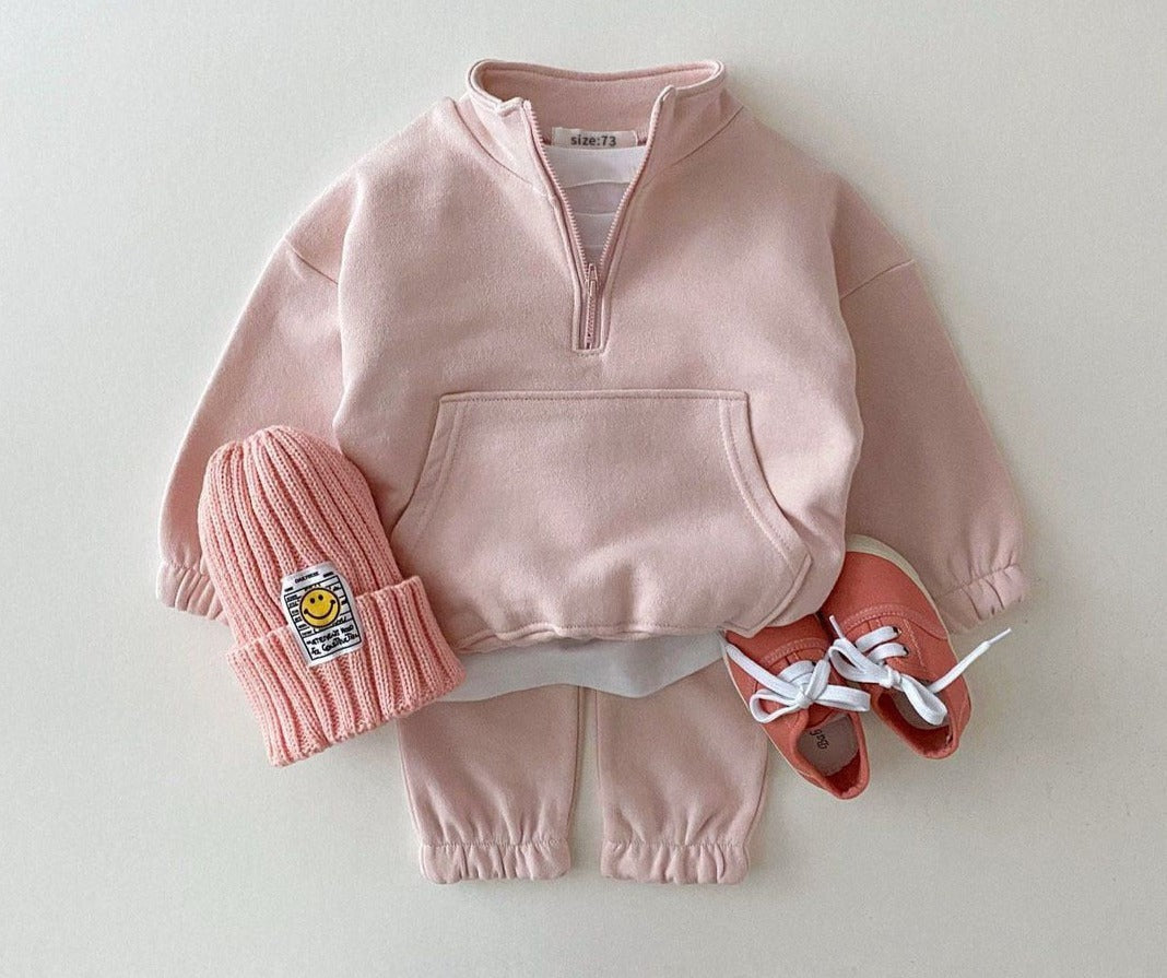 Kids Half-Zip Tracksuits Set