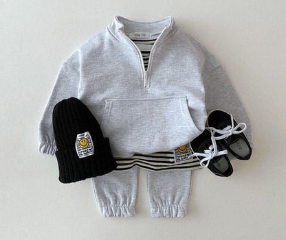 Kids Half-Zip Tracksuits Set