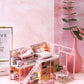 DIY: Pretty in Pink Miniature Dollhouse Kit