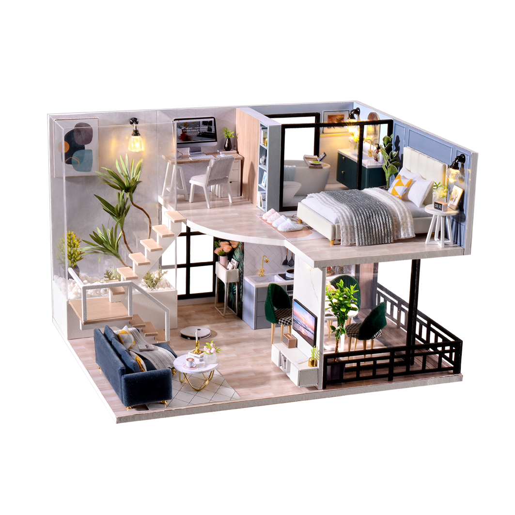 Modern miniature deals dollhouse