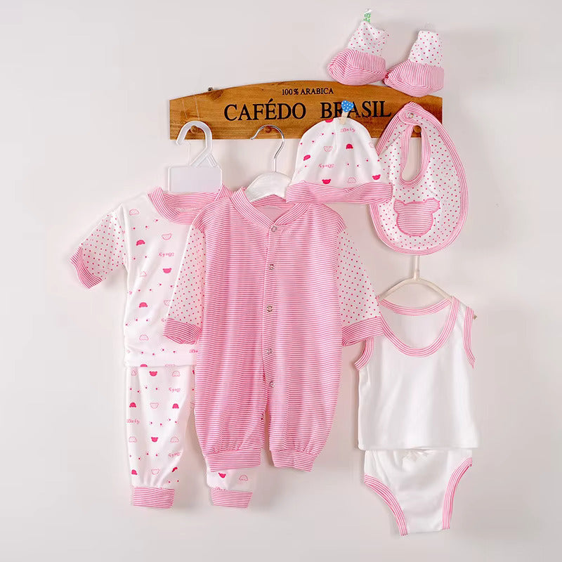 8-Piece Newborn Cotton Baby Clothing Set