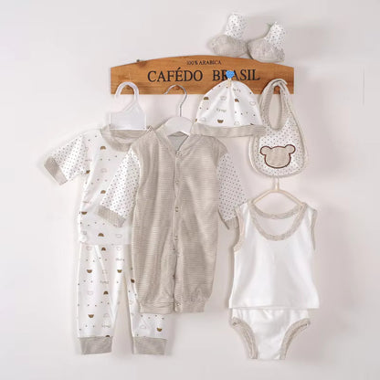 8-Piece Newborn Cotton Baby Clothing Set