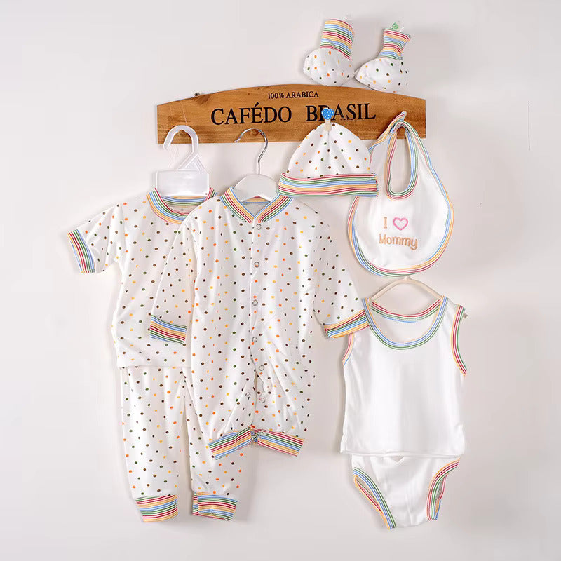 8-Piece Newborn Cotton Baby Clothing Set