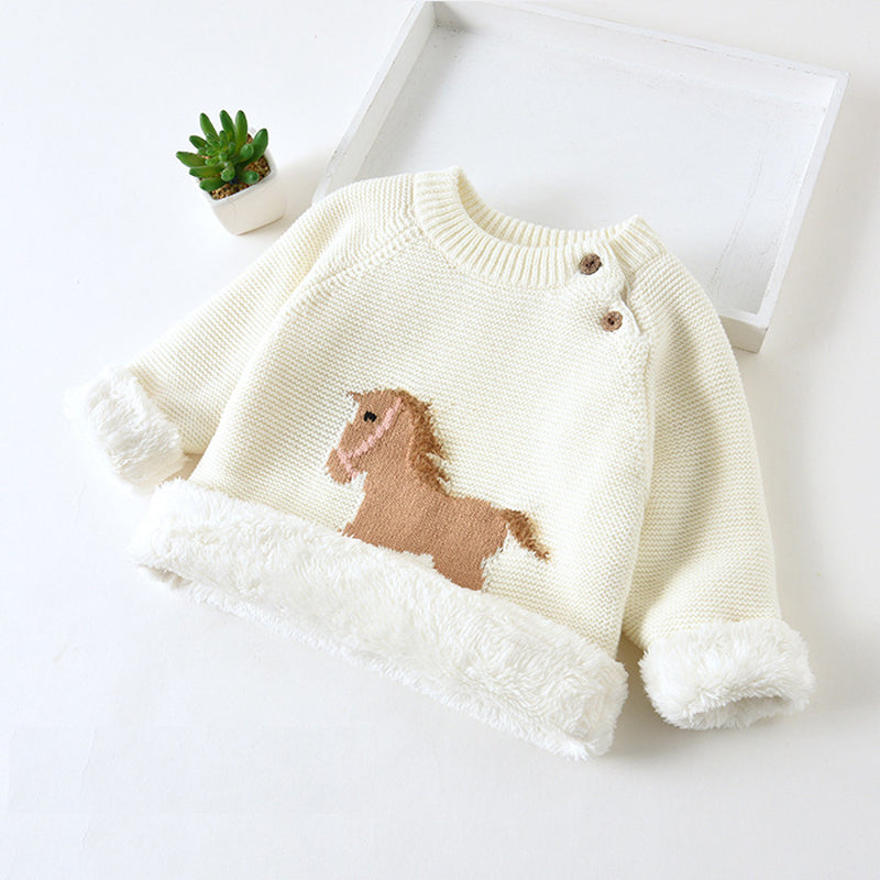 Horse Cotton Pullover (0-5T)