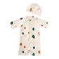 Baby One-Piece Swimsuit with Hat - Car Print