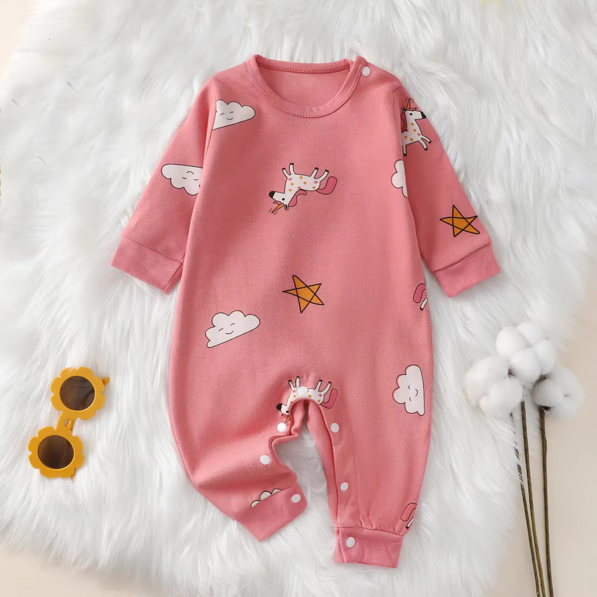 Newborn Cotton Jumpsuit (0-18m)