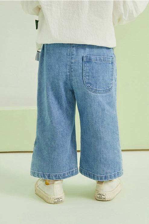 Baby Girl Flower Denim Jeans