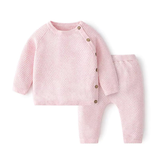 Knit Buttoned Baby Set