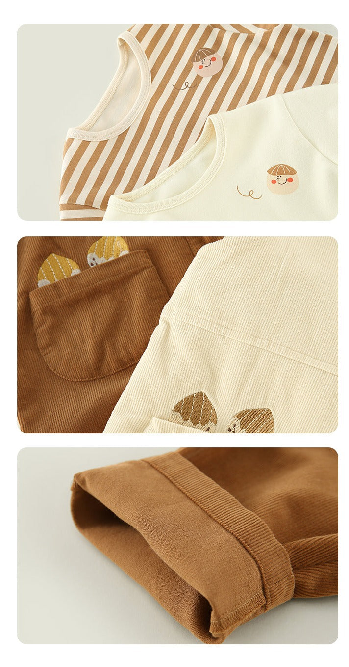 Toddler Chestnut Overalls