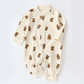 Muslin Newborn Jumpsuit - Bear Design