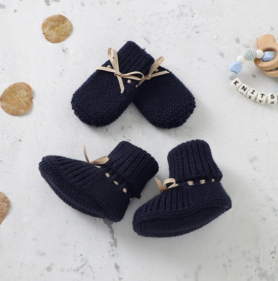 Baby Footies and Mitten Set