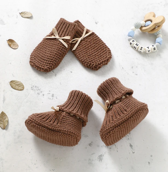 Baby Footies and Mitten Set