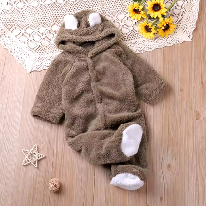 Cozy Bear Fuzzy Jumpsuit