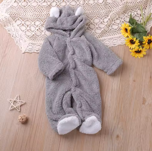 Cozy Bear Fuzzy Jumpsuit