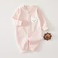 Muslin Newborn Jumpsuit - Bear Stitch