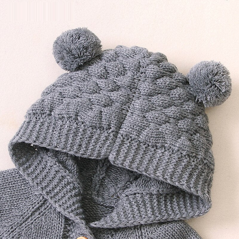 Newborn Knit Jumpsuit (0-3Y)