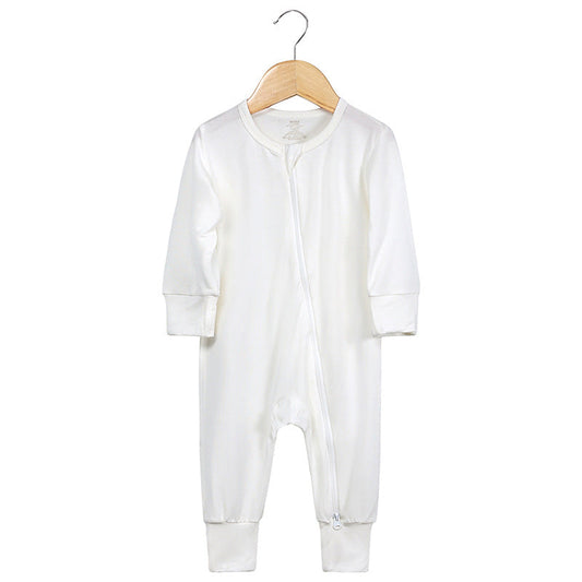 Bamboo Zip-Up Baby Jumpsuit Romper (0-24 Months)