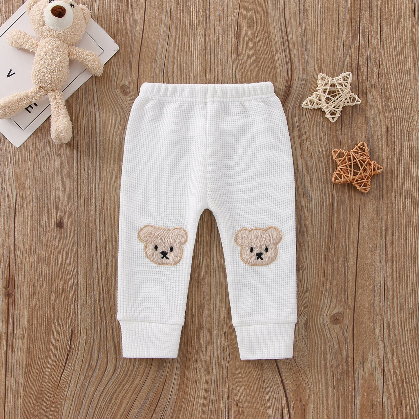 Bear Elastic Waist Trousers