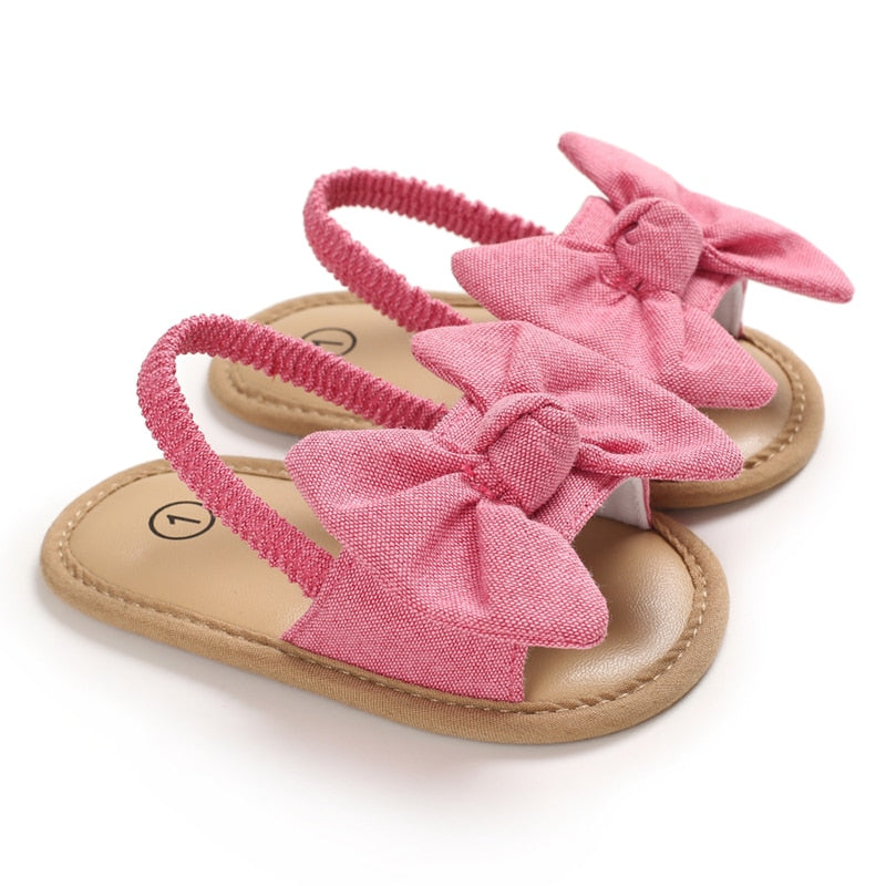 6-9 Months Little Girls Summer Sandals Summer Girls' Sandals Anti-skid Soft  Soles Small Children's Butterfly Decorative Princess Shoes Beige -  Walmart.com