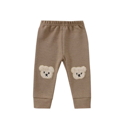 Bear Elastic Waist Trousers