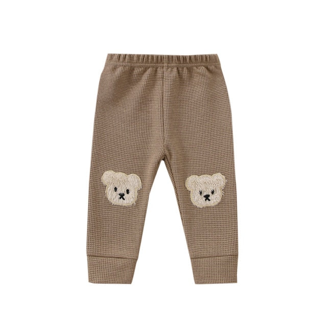 Bear Elastic Waist Trousers