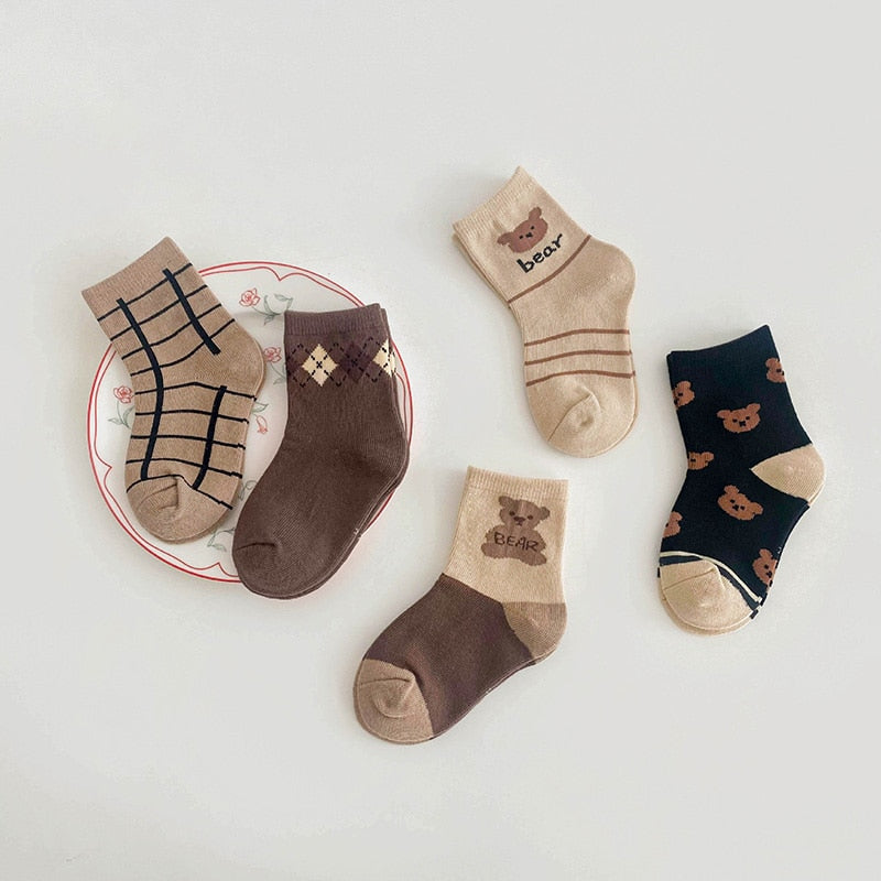 Soft Cotton Bear Socks