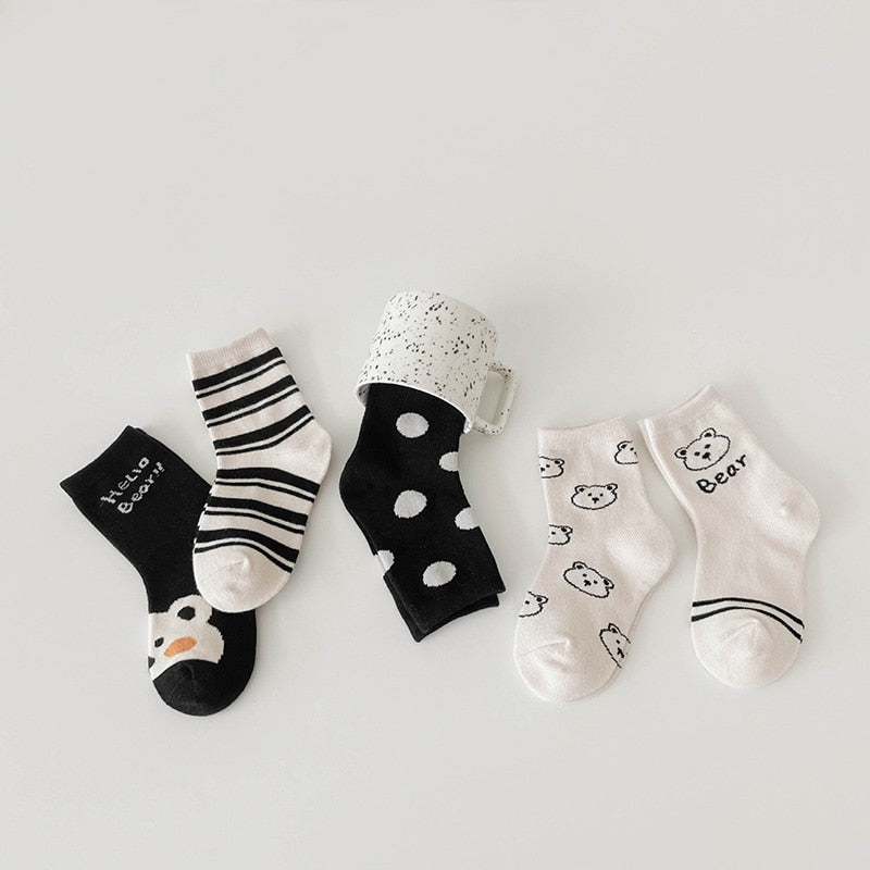 Soft Cotton Bear Socks