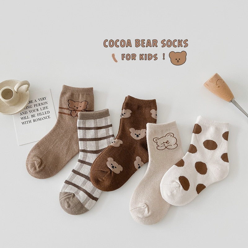 Soft Cotton Bear Socks