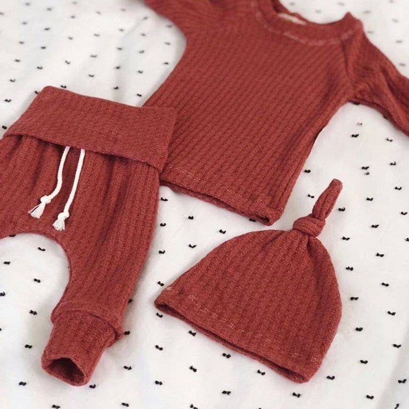 Ribbed Solid Unisex Bodysuits & Pants