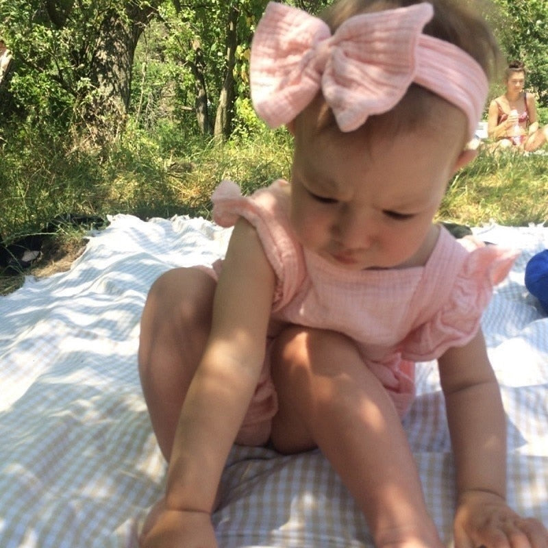 Organic Cotton Romper & Headband