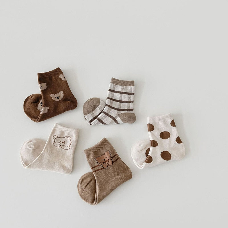 Soft Cotton Bear Socks